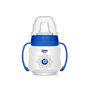 Wee Baby 262 Akıtmaz Kulplu PP Bardak 125 ml Lacivert