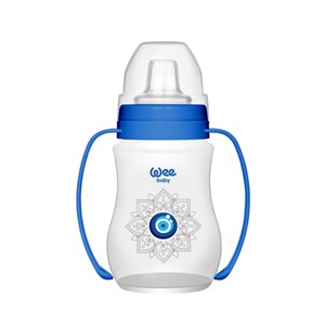 Wee Baby 263 Akıtmaz Kulplu PP Bardak 250 ml Lacivert