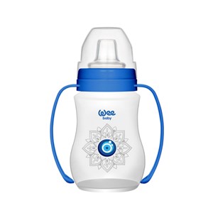 Wee Baby 263 Akıtmaz Kulplu PP Bardak 250 ml Lacivert