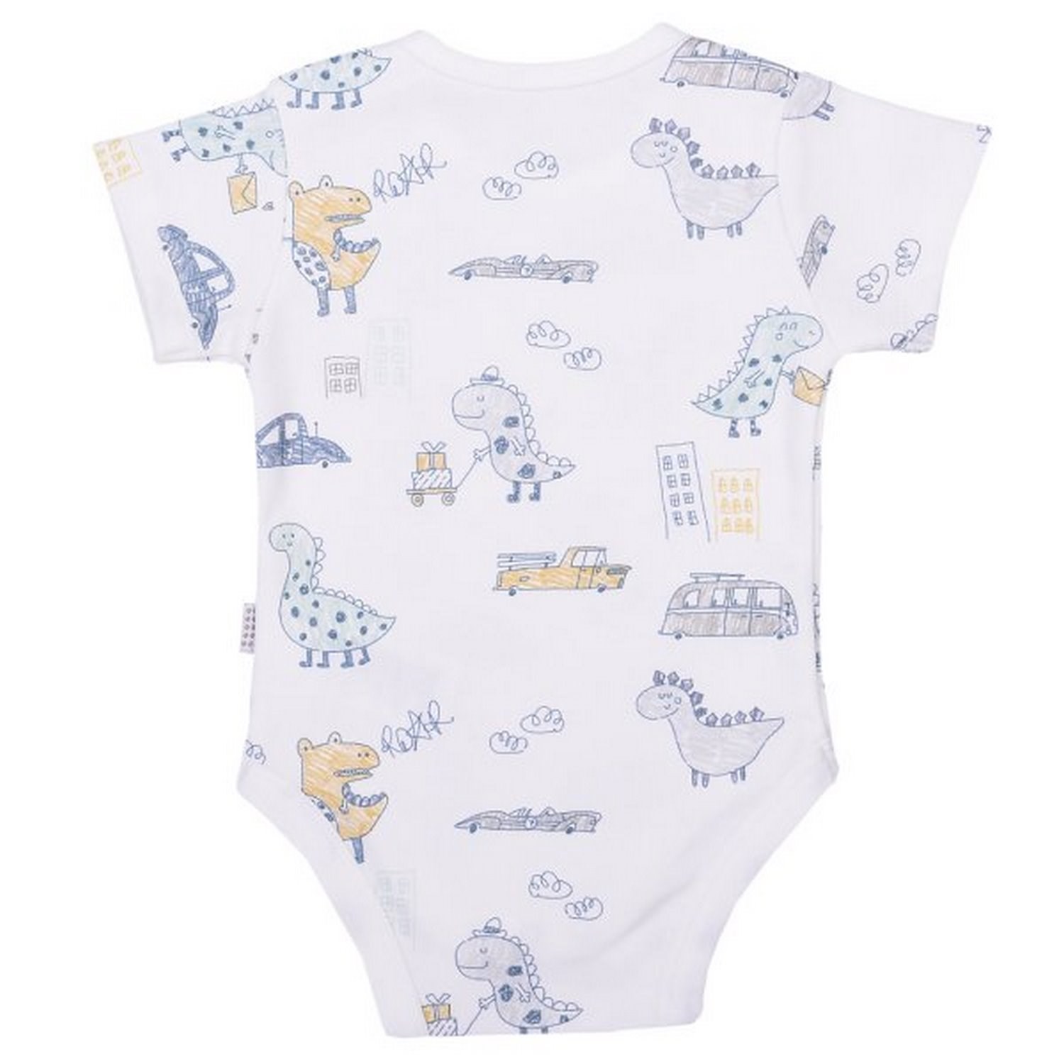Kitikate S79135 Organik Dino Kısa Kol Body Ekru
