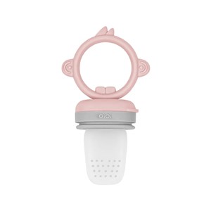 OiOi Püre Meyve-Sebze Emziği Pinky Pink-Powder Grey