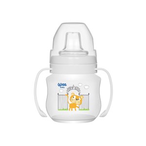 Wee Baby Antikolik Akıtmaz Kulplu PP Bardak 125 ml Beyaz