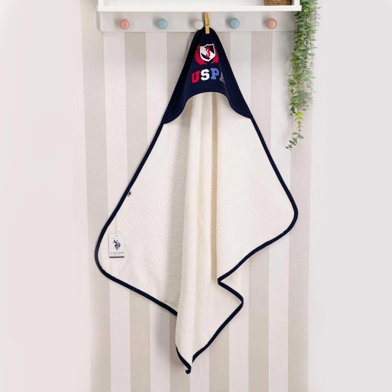 U.S Polo Bebek Havlusu USB115 Krem