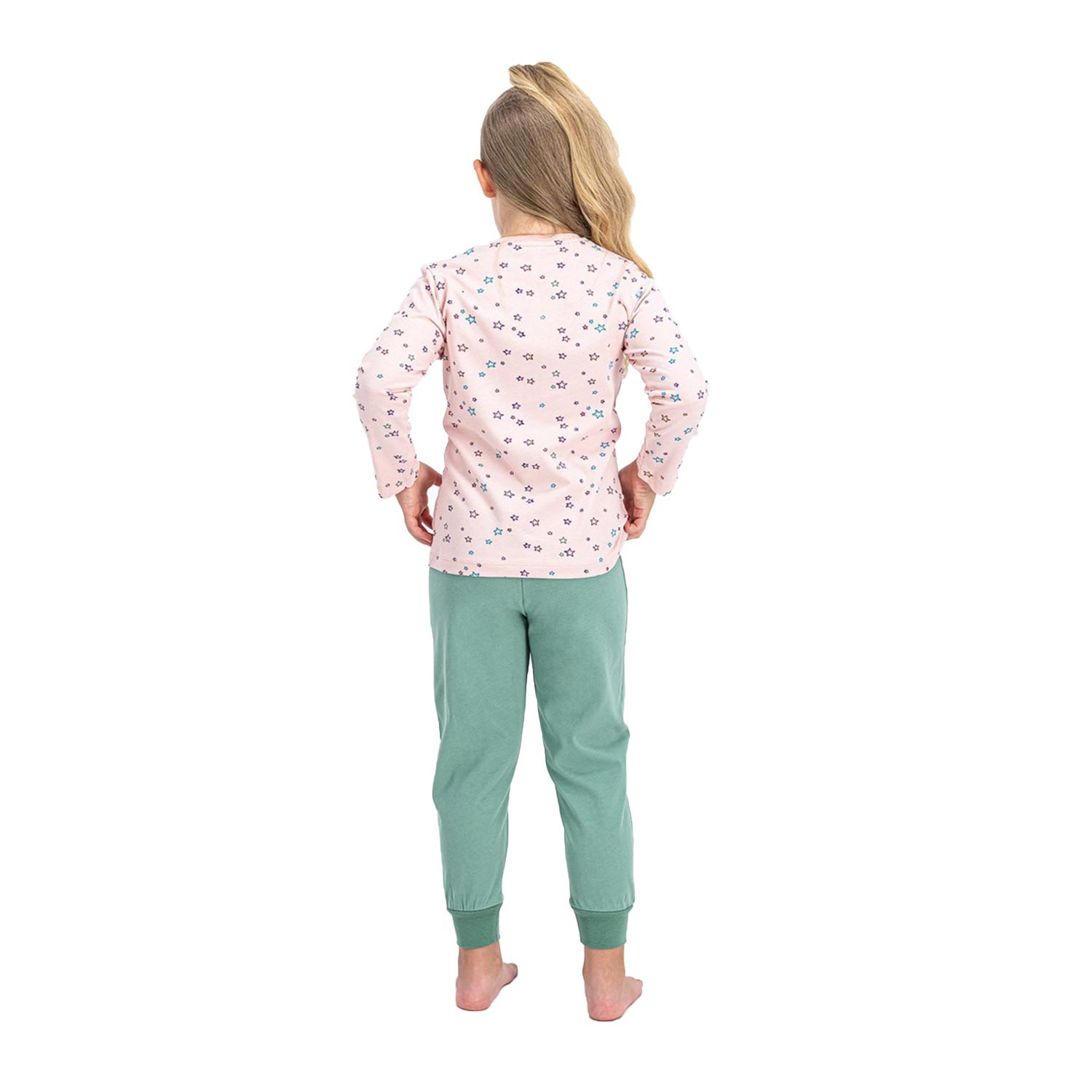 U.S Polo Uzun Kollu Çocuk Pijama Takımı Somon