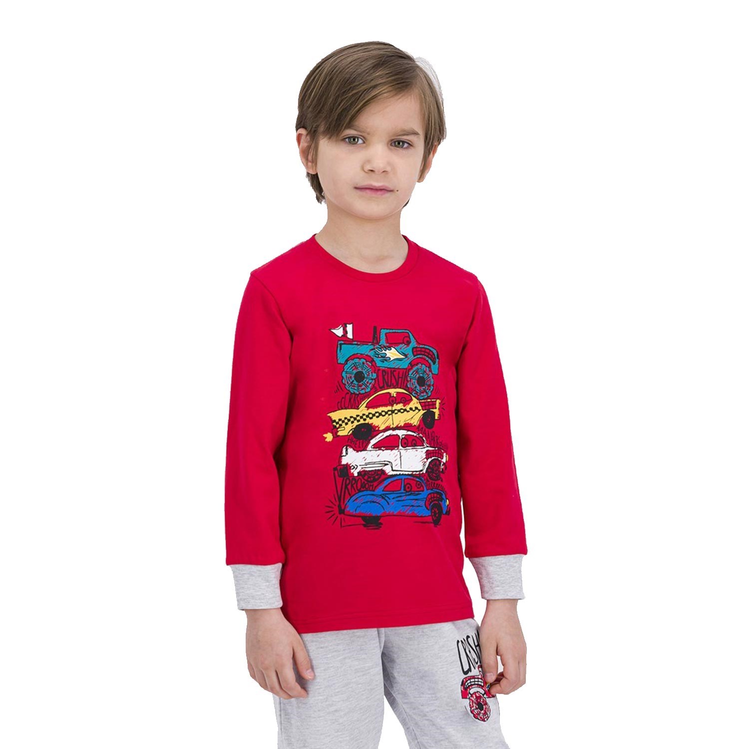 Roly Poly Erkek Çocuk Pijama Takımı Kırmızı