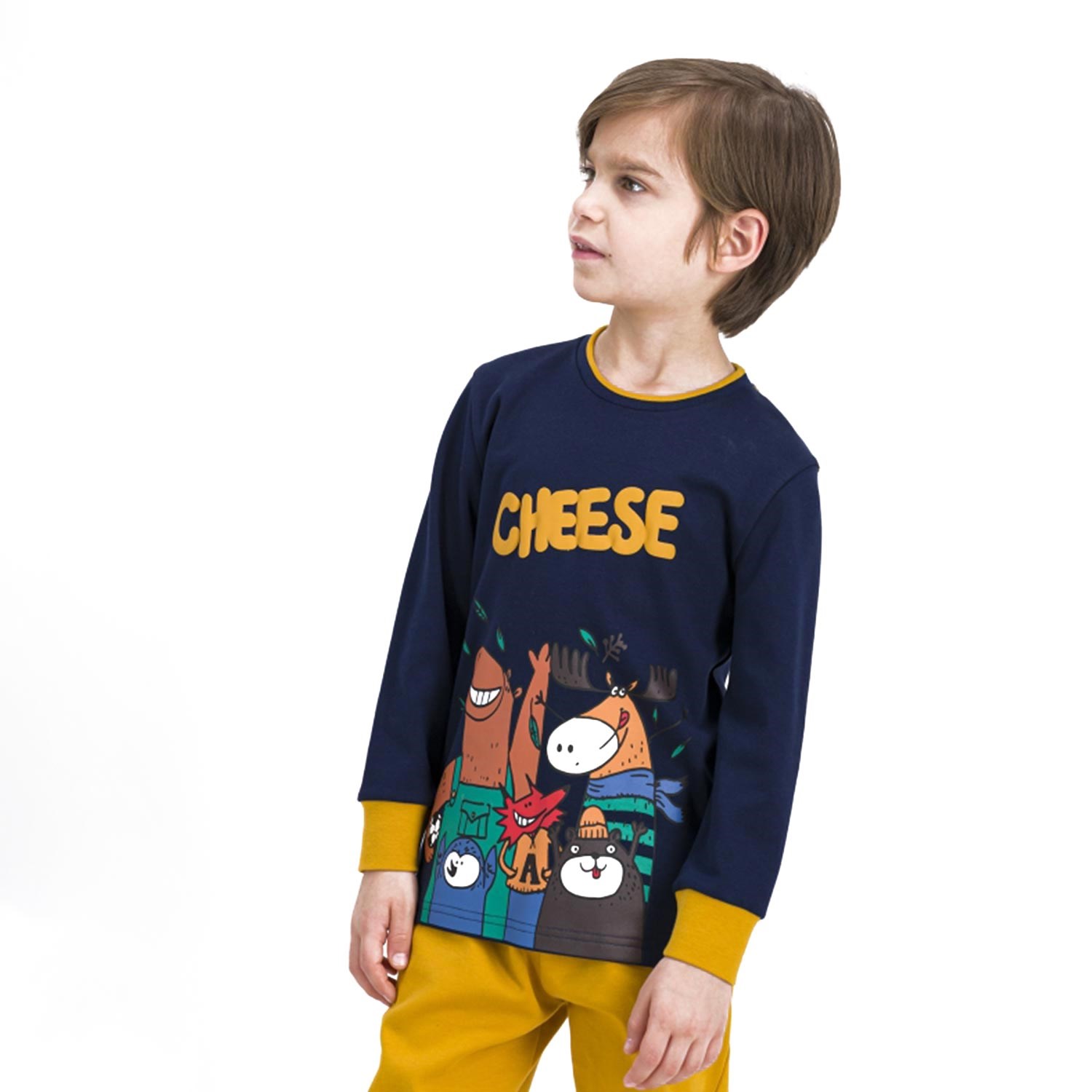 Roly Poly Erkek Çocuk Pijama Takımı Lacivert