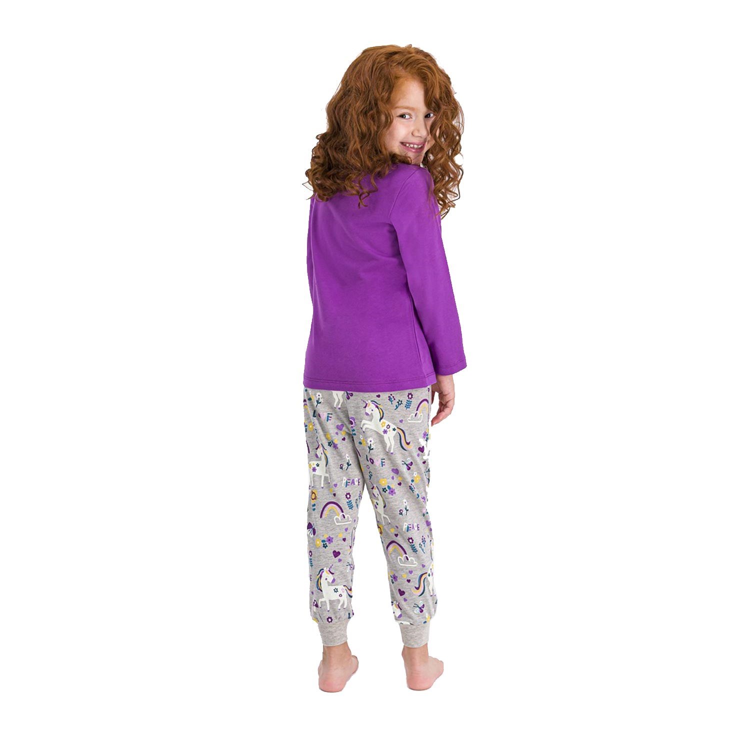 Roly Poly Kız Çocuk Pijama Takımı Mor