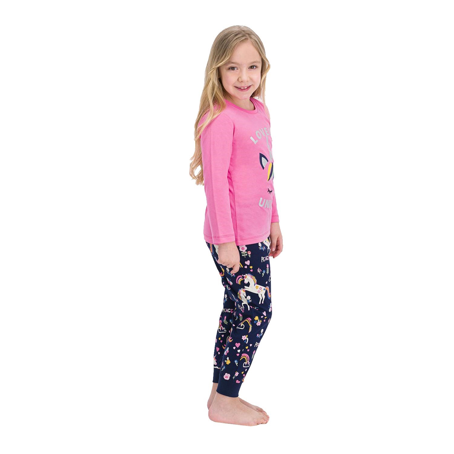 Roly Poly Kız Çocuk Pijama Takımı Pembe