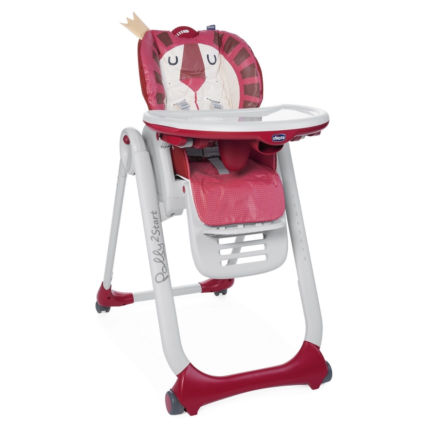 Chicco Polly 2 Start Bebek Mama Sandalyesi Kırmızı