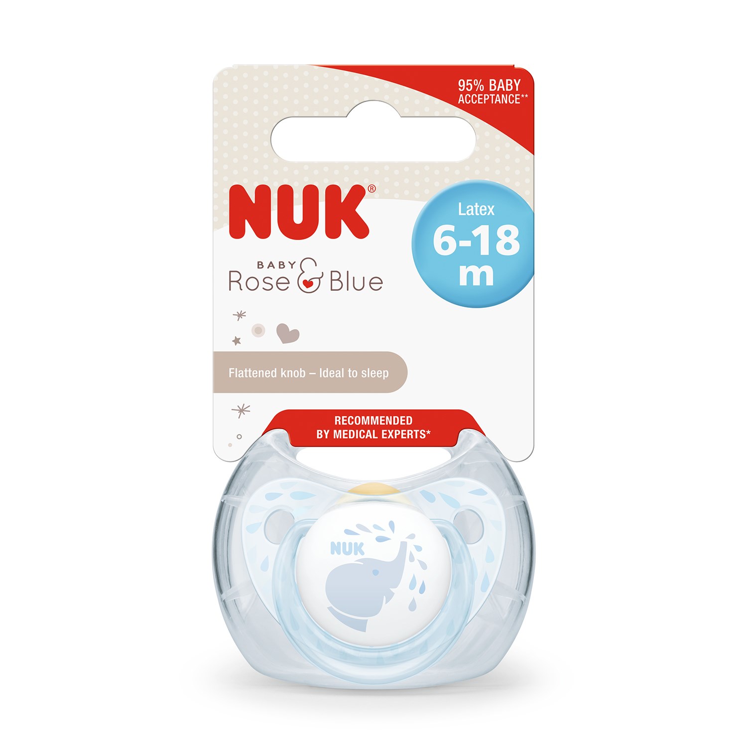Nuk Baby Blue Kauçuk Emzik No:2 Mavi