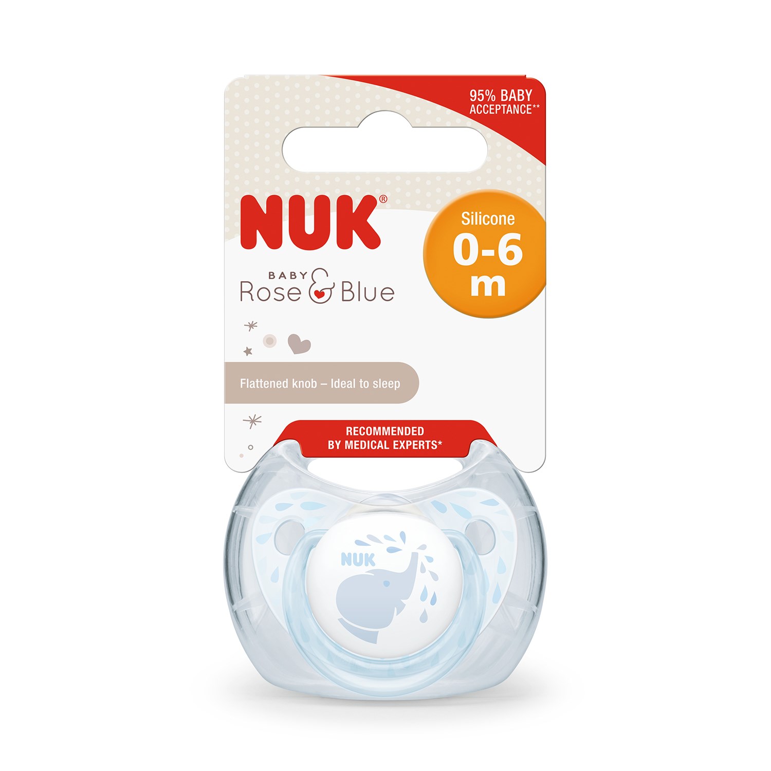 Nuk Baby Blue Silikon Emzik No:1 Mavi