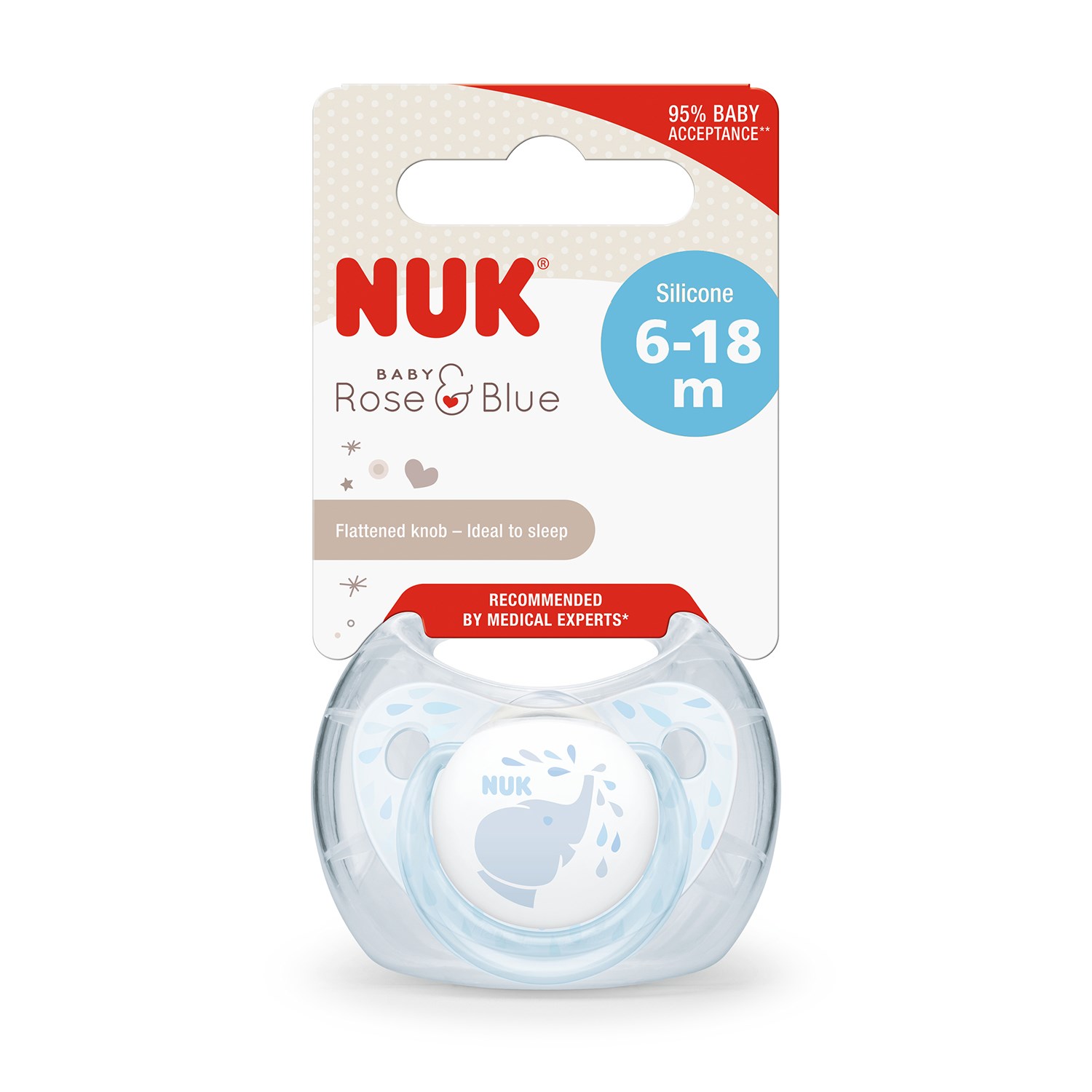 Nuk Baby Blue Silikon Emzik No:2 Mavi