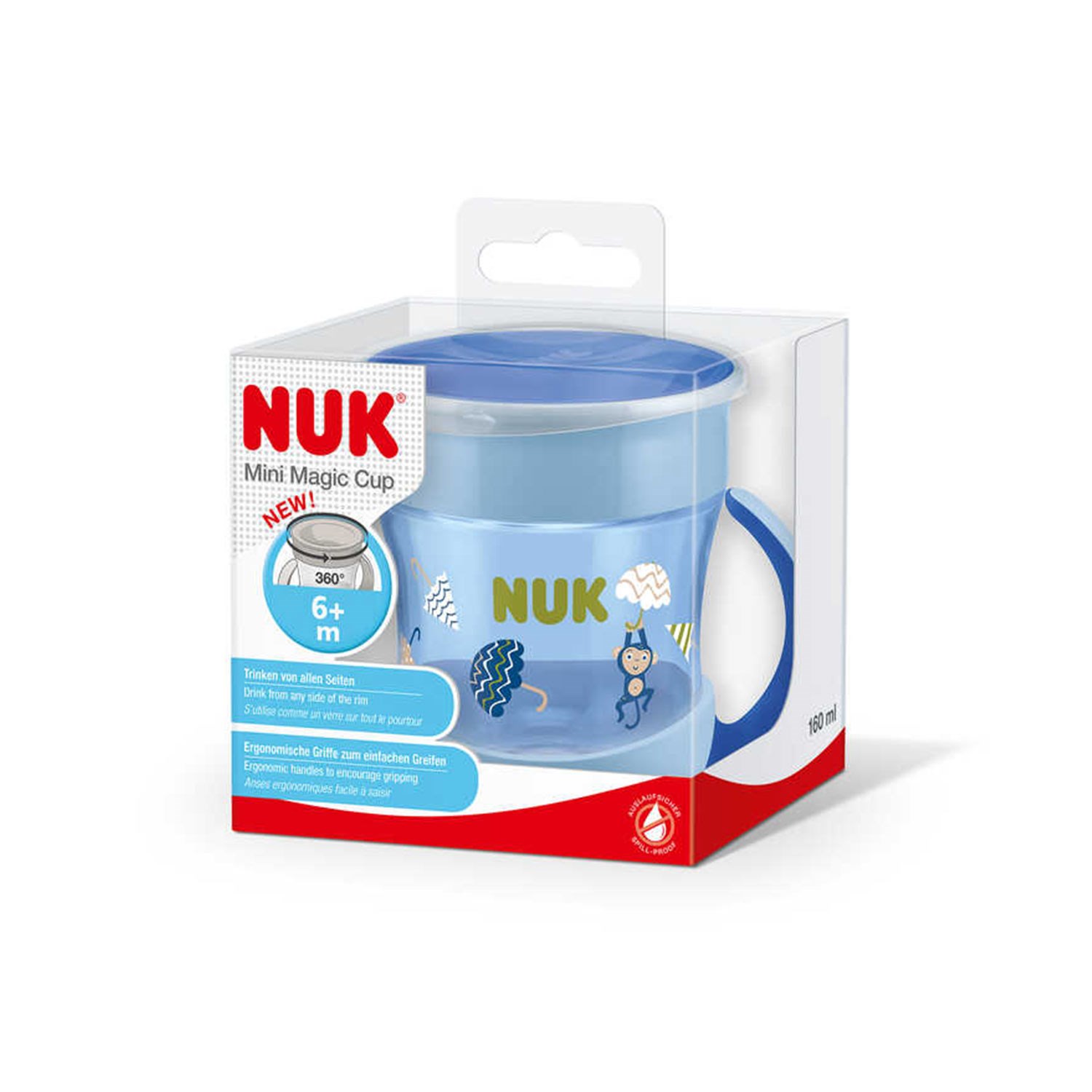 Nuk Mini Magic Cup Suluk 160 ml 751278 Mavi