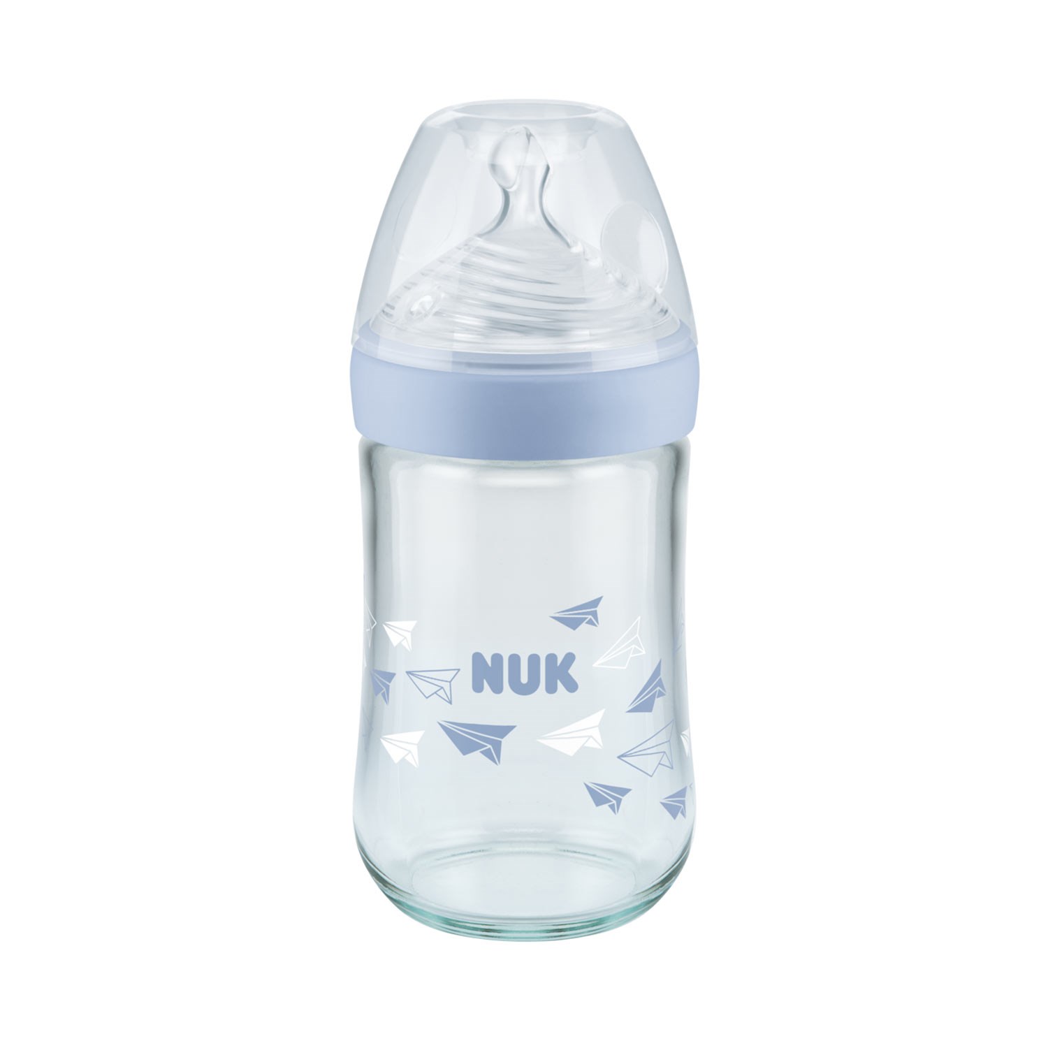 Nuk Nature Sense Cam Biberon 240 ml 745095 Mavi