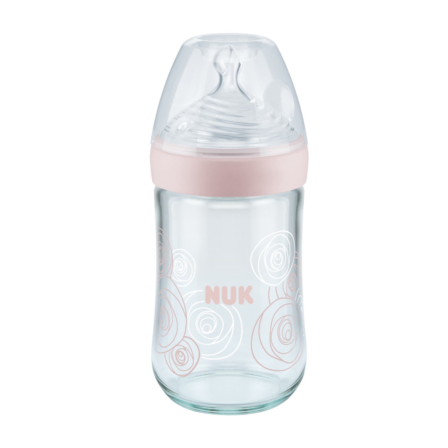 Nuk Nature Sense Cam Biberon 240 ml 745095 Pembe