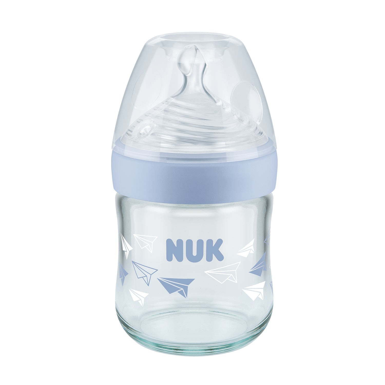 Nuk Nature Sense Cam Biberon 120ml 747090 Mavi