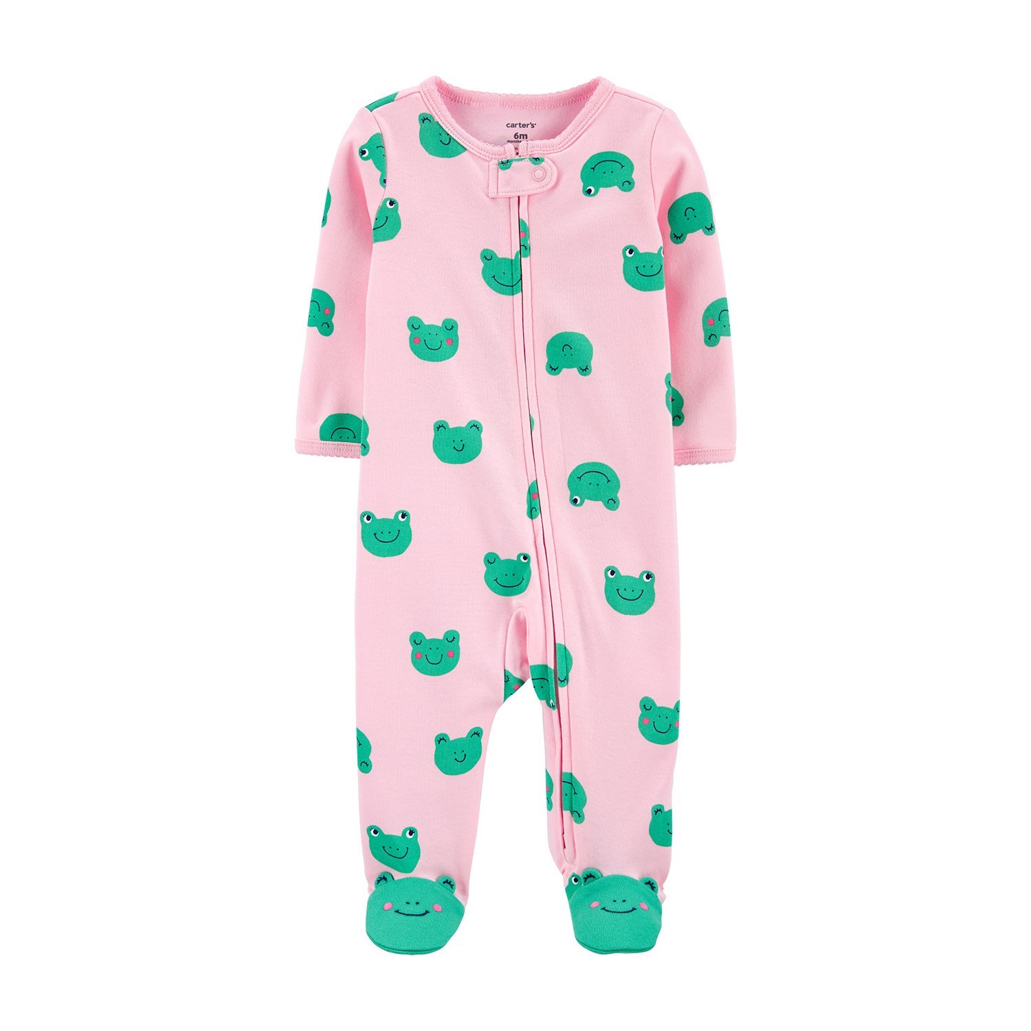 Carter's Kurbağa Patikli Bebek Tulumu 1I505910 Pembe