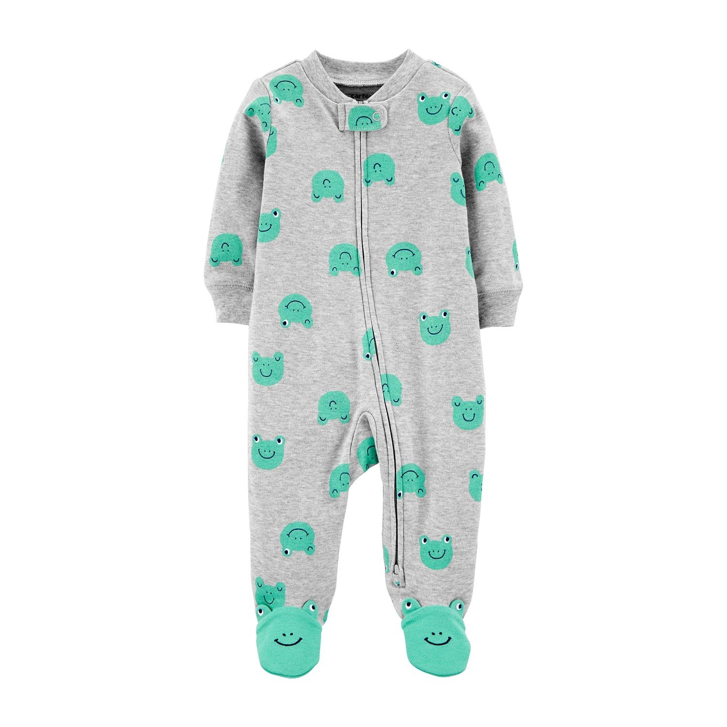 Carter's Kurbağa Patikli Bebek Tulumu 1I506510 Gri