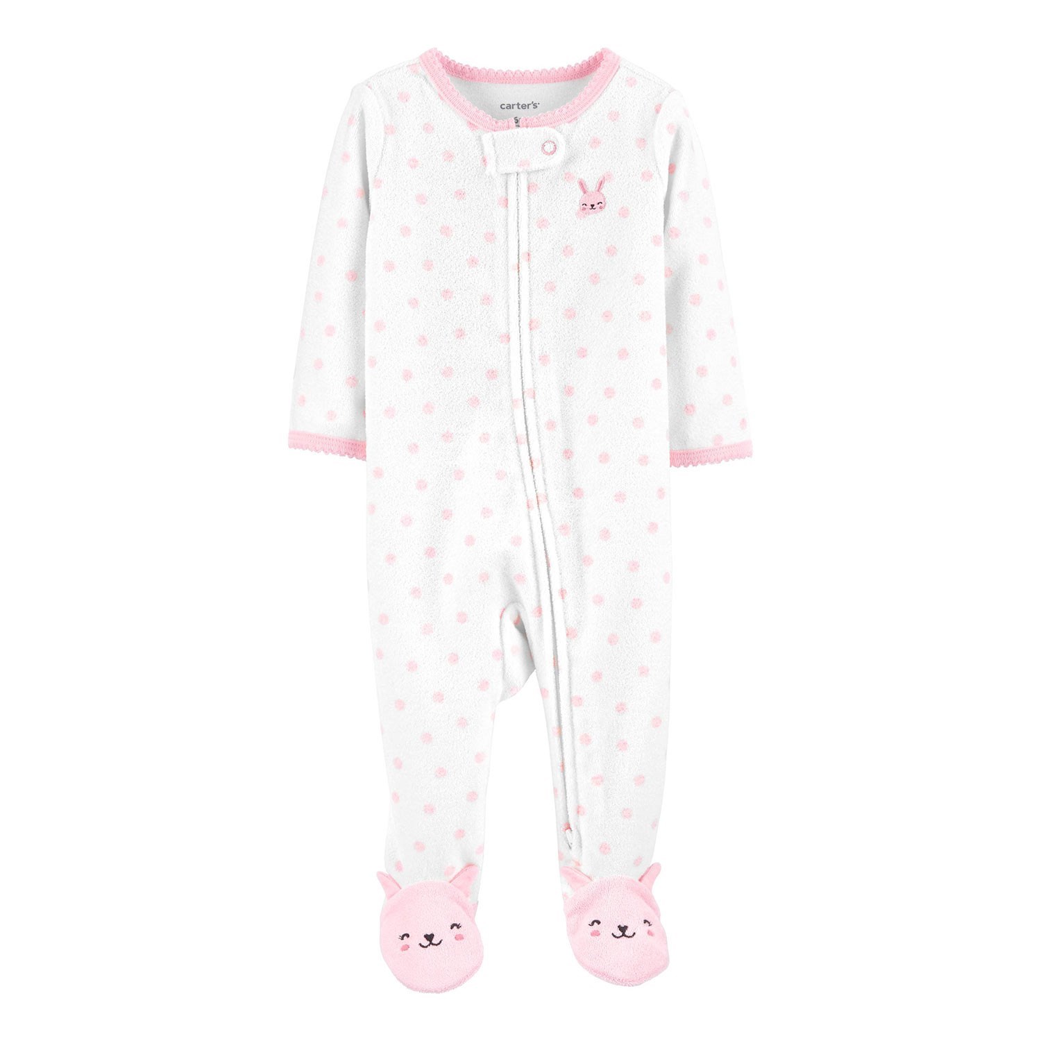 Carter's Tavşan Bebek Havlu Tulum 1I507310 Pembe