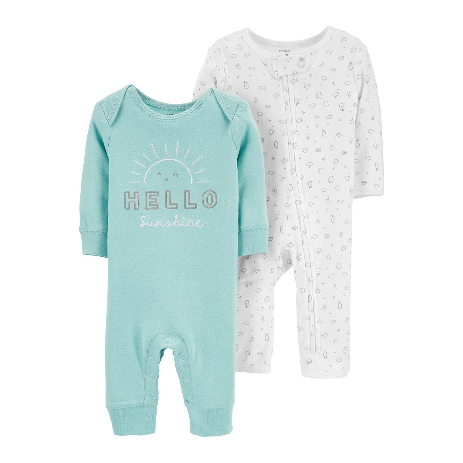 Carter's Layette 2'li Bebek Tulumu 1I715510 Mavi