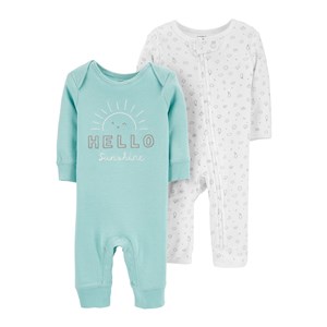 Carter's Layette 2'li Bebek Tulumu 1I715510 Mavi