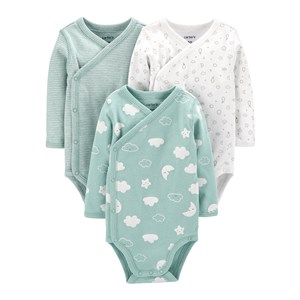 Carter's Layette 3'lü Bebek Body 1I718710 Mint