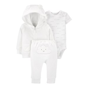 Carter's Layette 3'lü Bebek Takımı 1I722810 Fildişi