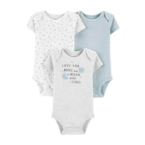 Carter's Layette 3'lü Bebek Body 1J066410 Çok Renkli