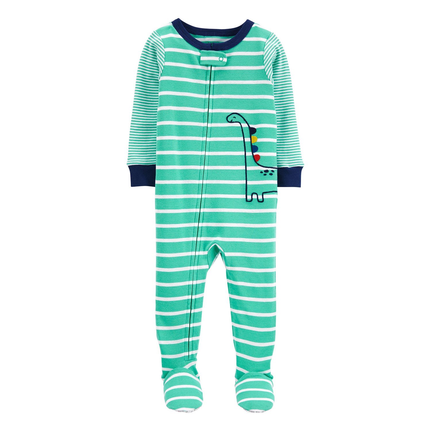 Carter's Dinozor Desenli Patikli Bebek Tulumu 1J900010 Yeşil