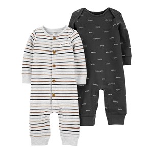 Carter's Layette 2'li Bebek Tulumu 1J918210 Gri