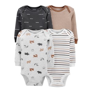 Carter's Layette 4'lü Bebek Body 1J919810 Çok Renkli