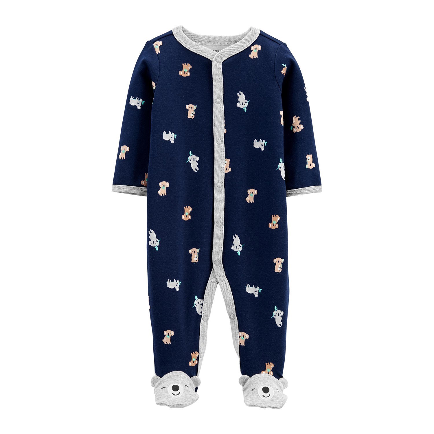 Carter's Koala Desenli Patikli Bebek Tulumu 1J934610 Lacivert