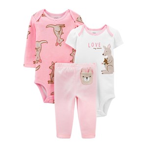 Carter's Layette 3'lü Bebek Takımı 1J997010 Pembe