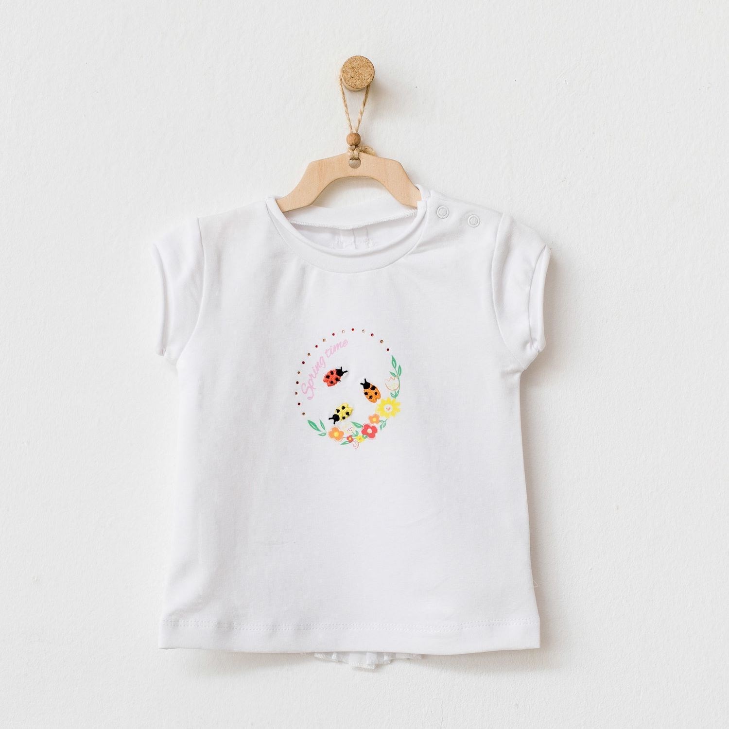 Andywawa Hello Sunshine Bebek Tshirt AC21847 Beyaz