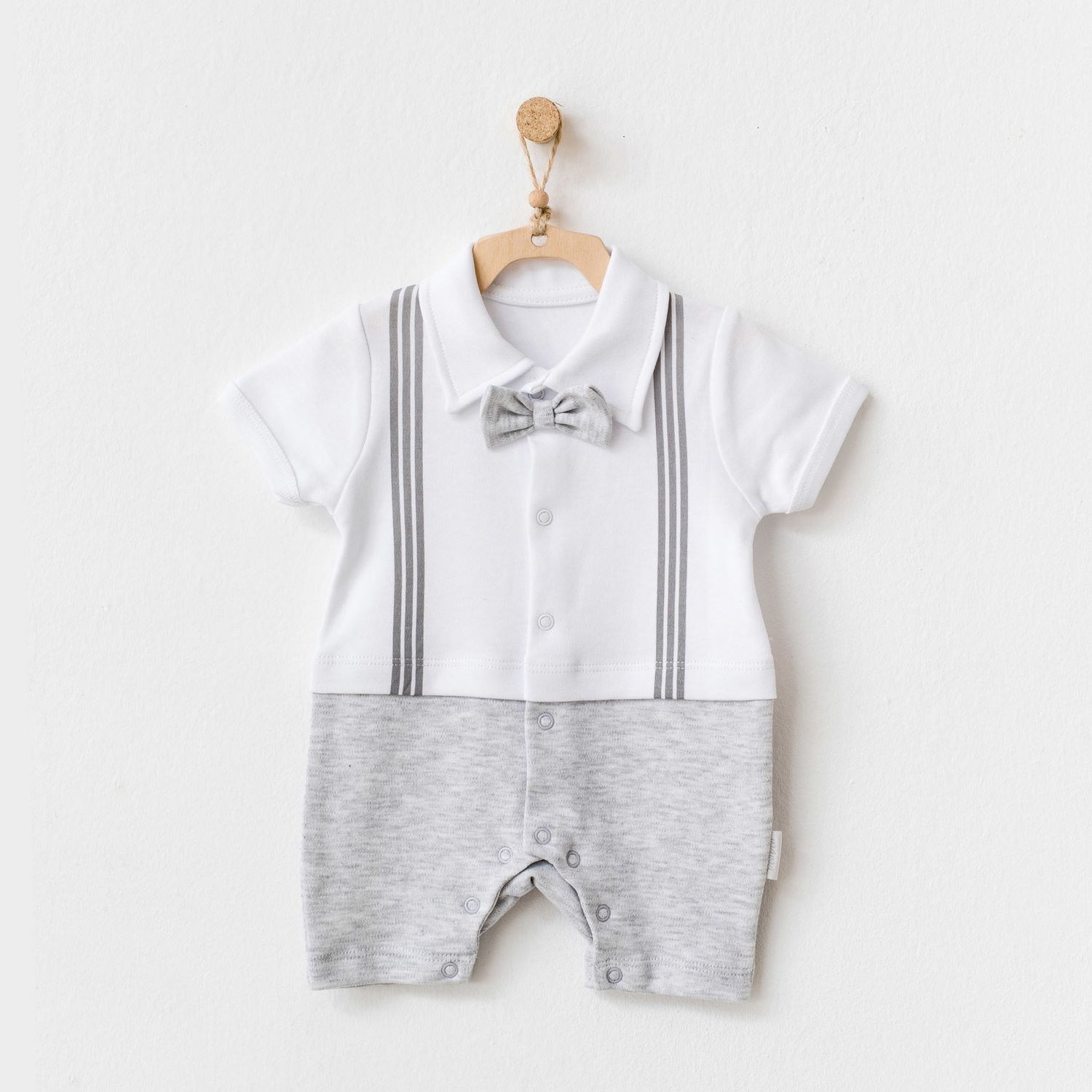 Andywawa Gentleman Boys Bebek Tulumu AC21664 Gri
