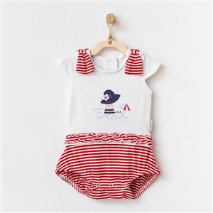 Andywawa Beach Time Bebek Tulumu AC21671 Kırmızı