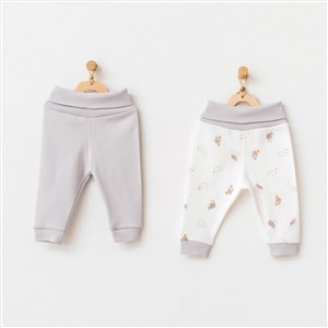 Andywawa Hippo 2'li Bebek Pantolonu AC21764 Gri