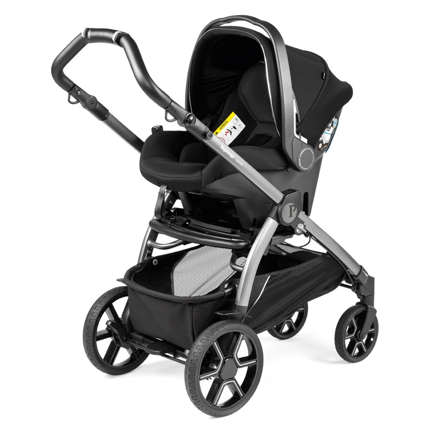 Peg Perego New Book Travel Sistem Bebek Arabası Black Shine