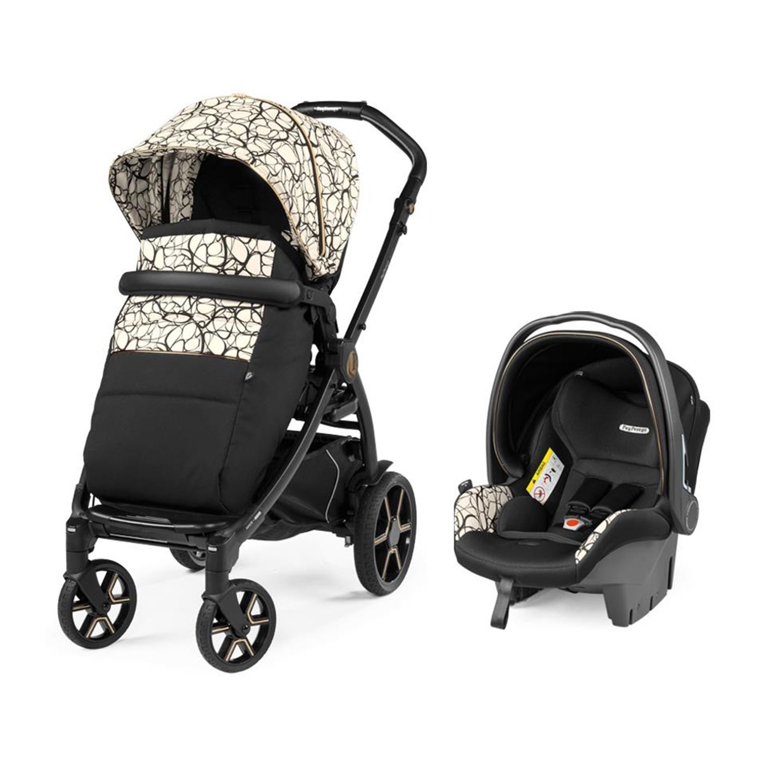 Peg Perego New Book Travel Sistem Bebek Arabası Graphic Gold