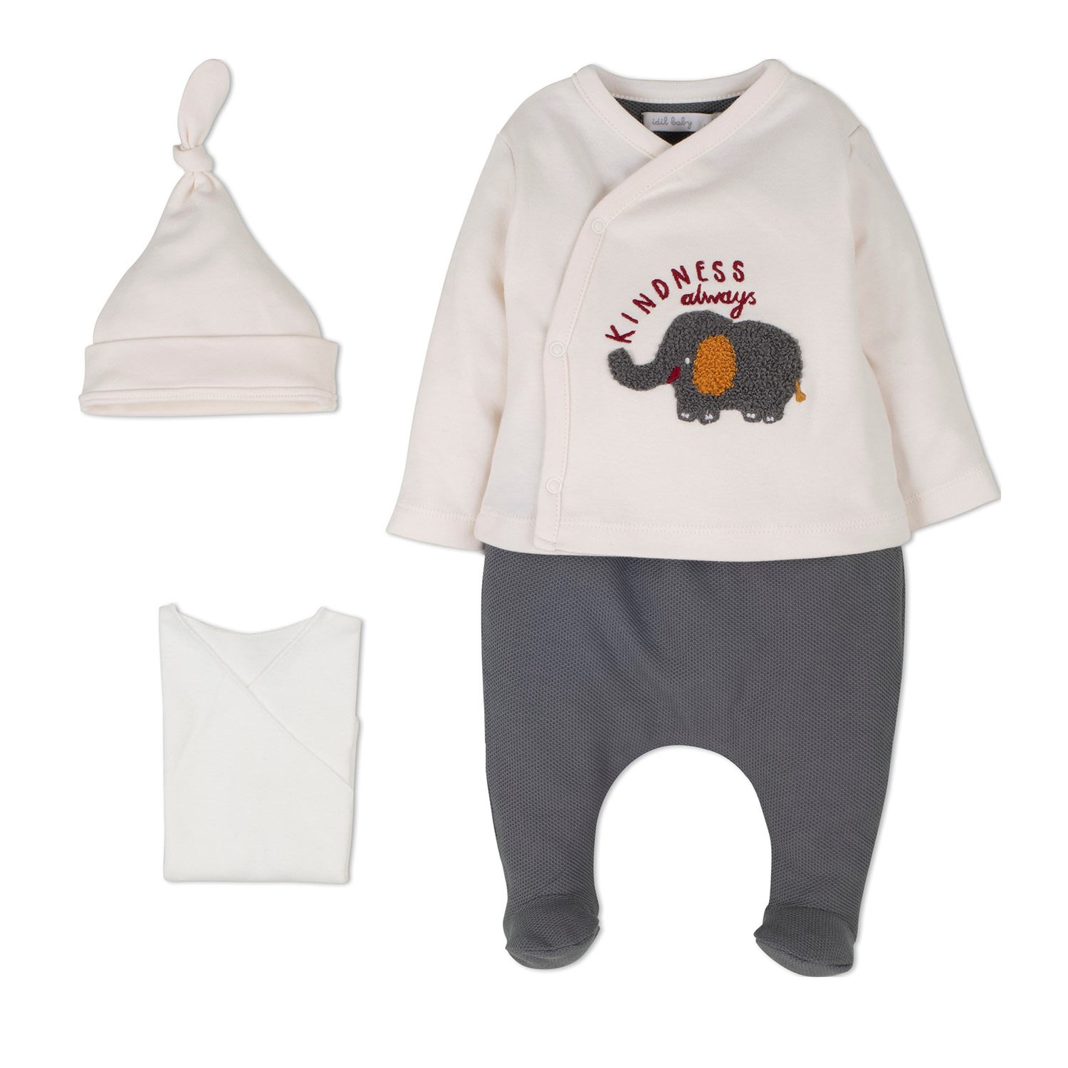 İdil Baby 4'lü Bebek Hastane Çıkış Seti 14292 Yeşil