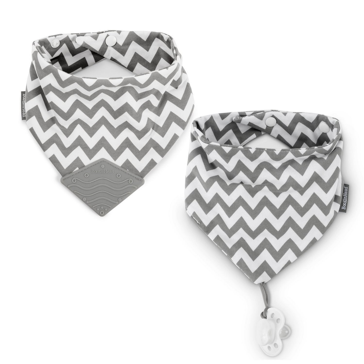 Booginhead Diş Kaşıyıcılı Önlük Grey