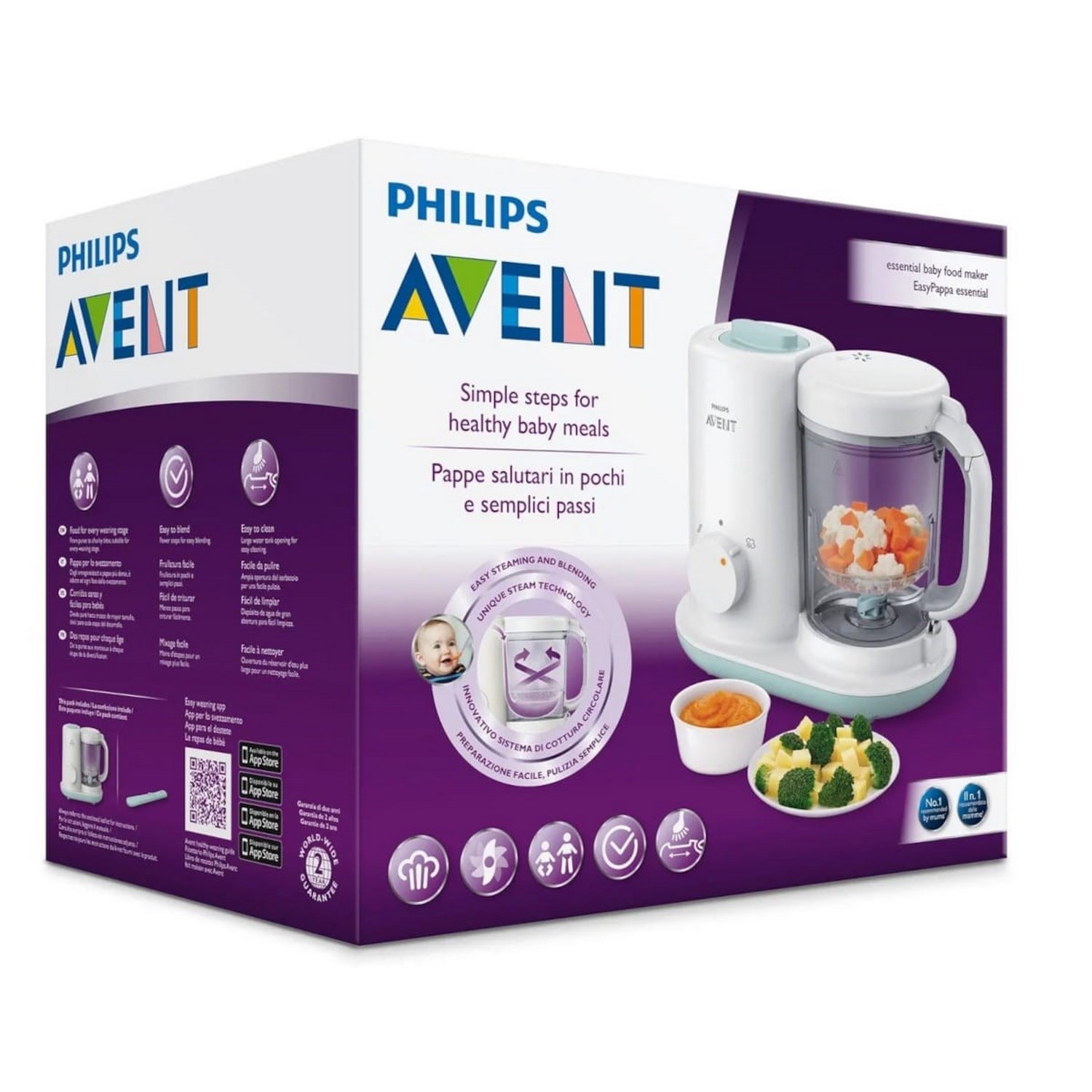 Philips Avent 2si 1 Arada Buharlı Pişirici Blender SCF862/02 