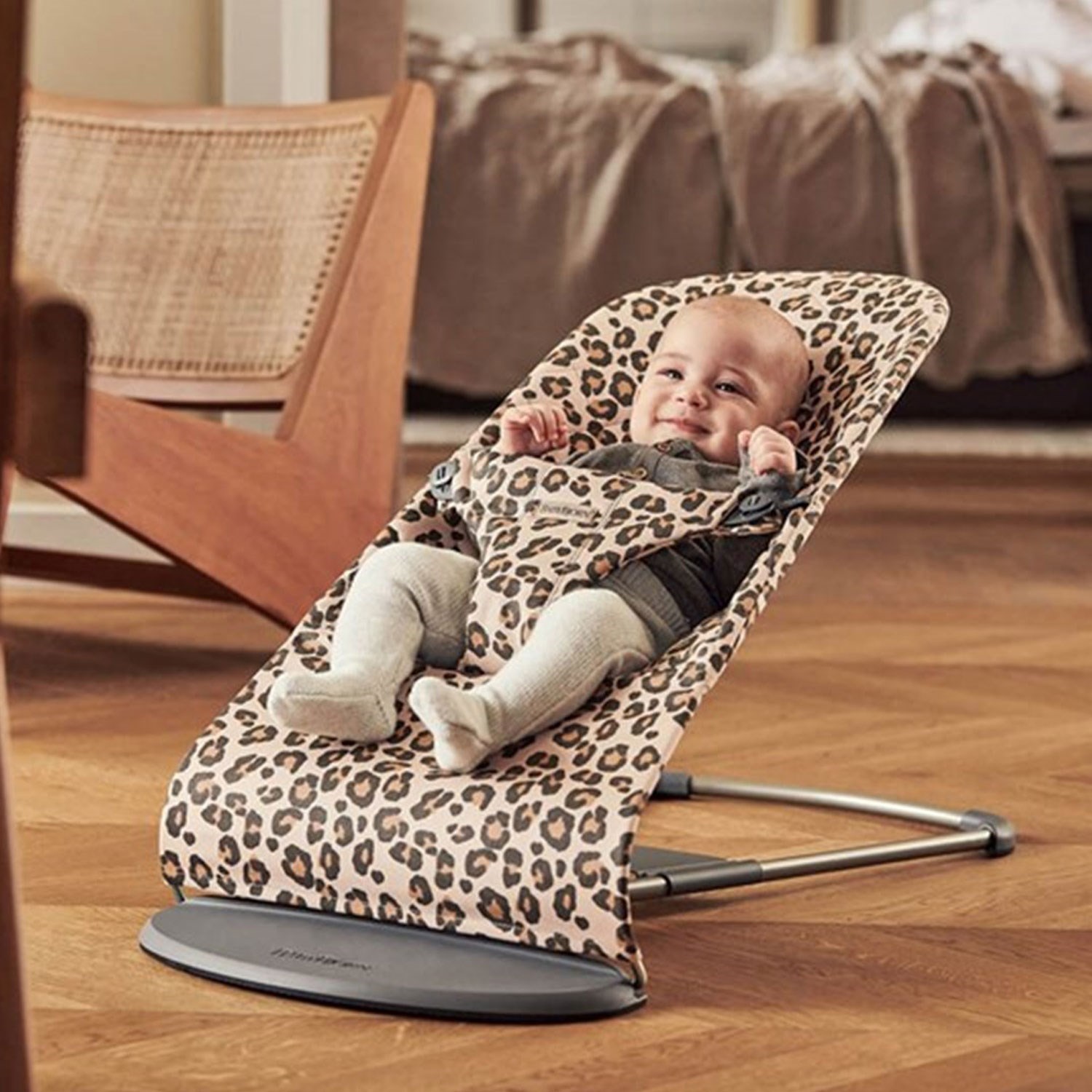 BabyBjörn Bliss Ana Kucağı Cotton Beige Leopard