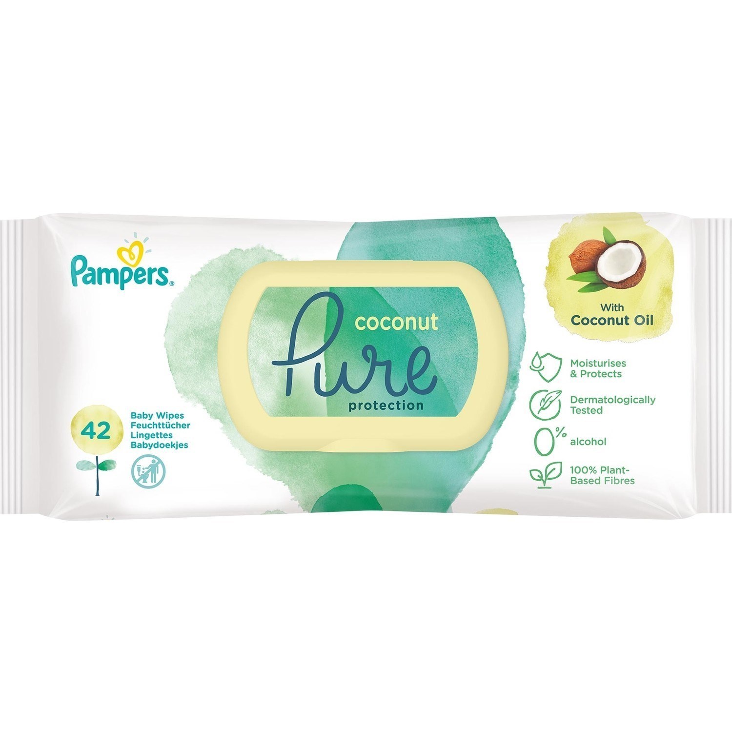 Prima Pampers Coconut Pure Islak Havlu 9x42'li 378 Yaprak 