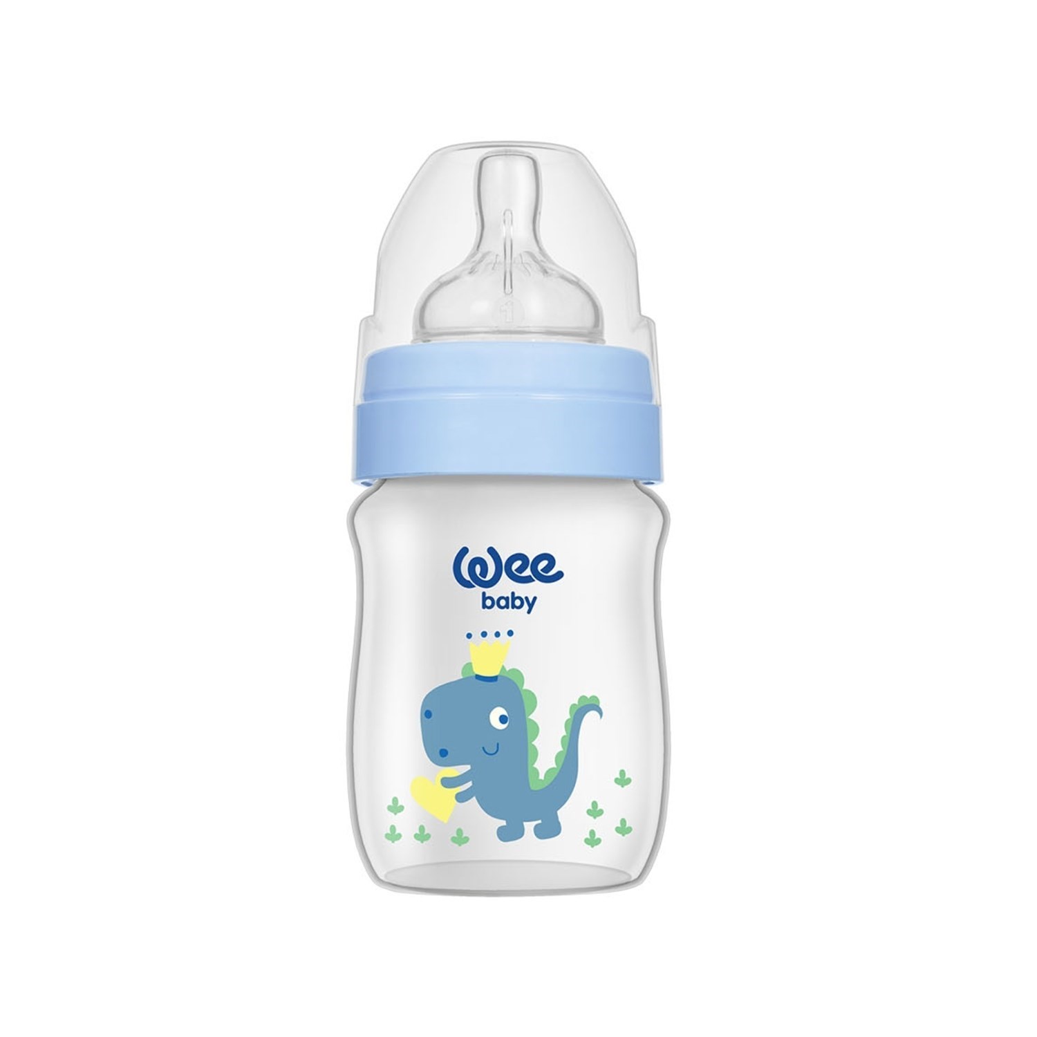 Wee Baby Klasik Plus Geniş Ağızlı PP Biberon 150 Ml 135 Açık Mavi