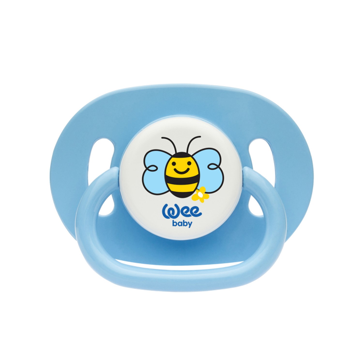 Wee Baby Oval Gövdeli Yuvarlak Uçlu Emzik 18+Ay No:3 831 Mavi