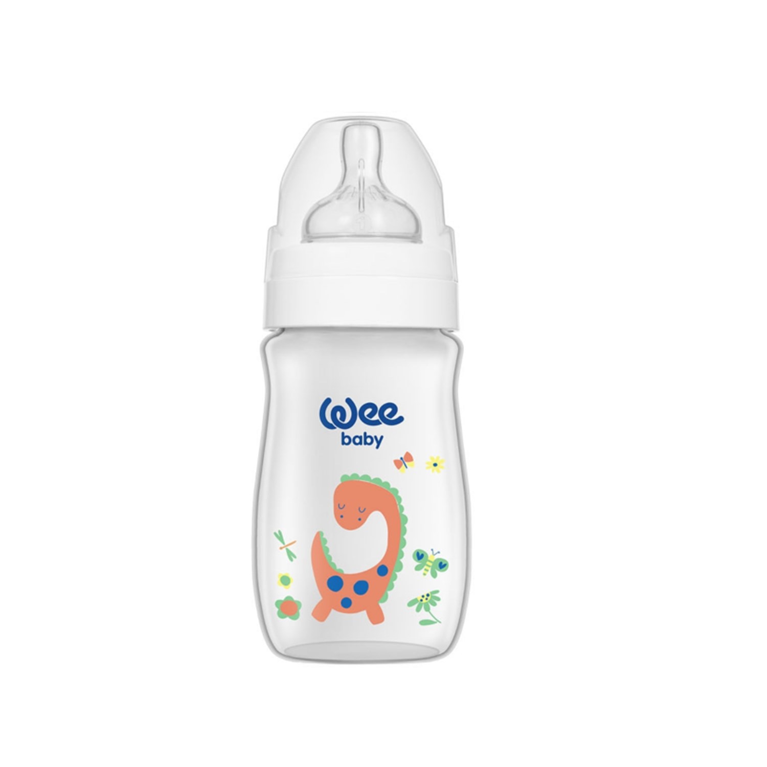 Wee Baby Klasik Plus Geniş Ağızlı PP Biberon 250 Ml 136 Gri