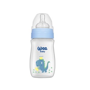 Wee Baby Klasik Plus Geniş Ağızlı PP Biberon 250 Ml 136 Açık Mavi