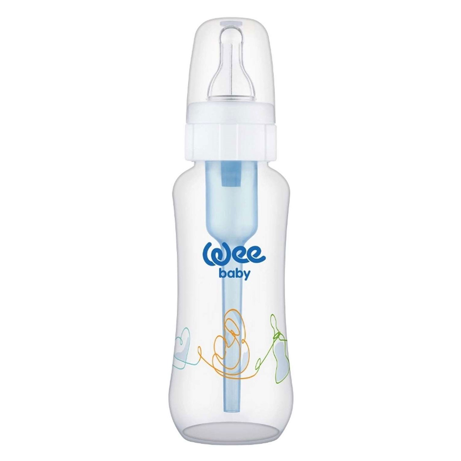 Wee Baby Yeni Antikolik Gaz Önleyici PP Biberon 240 Ml Gri