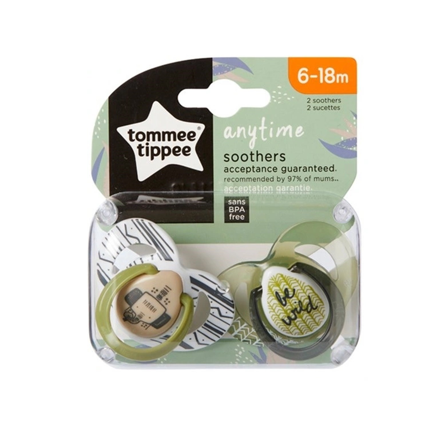 Tommee Tippee 2'li Anytime Emzik 6-18 Ay 43336496 Koyu Yeşil